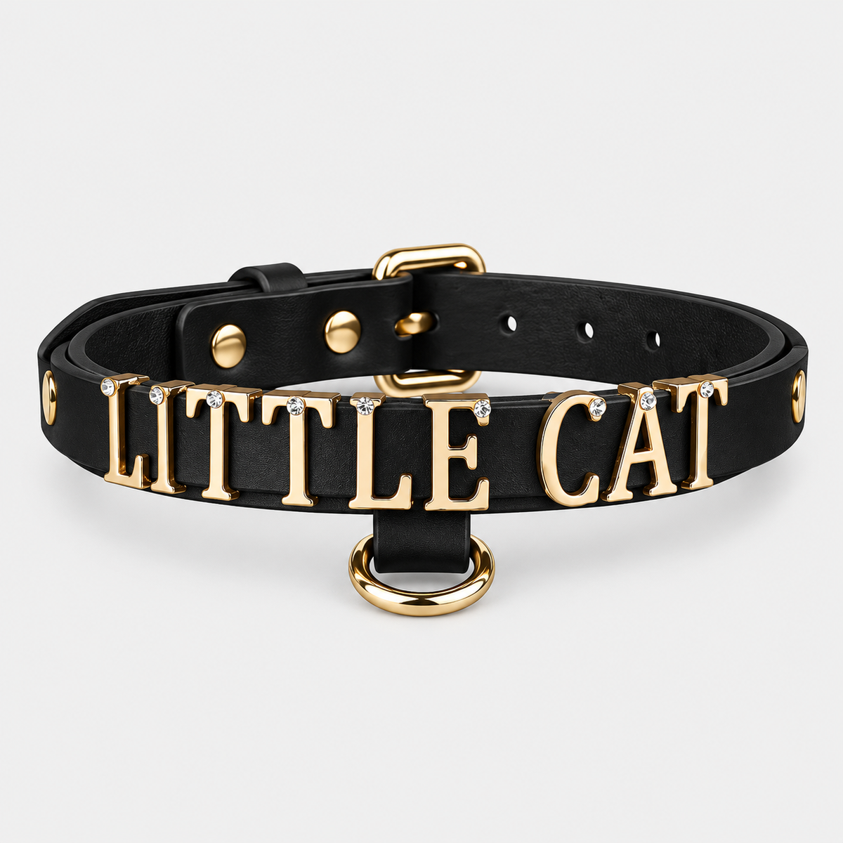 Personalised Leather Name Collar