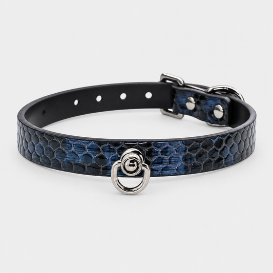 Midnight Blue Collar & Leash Set