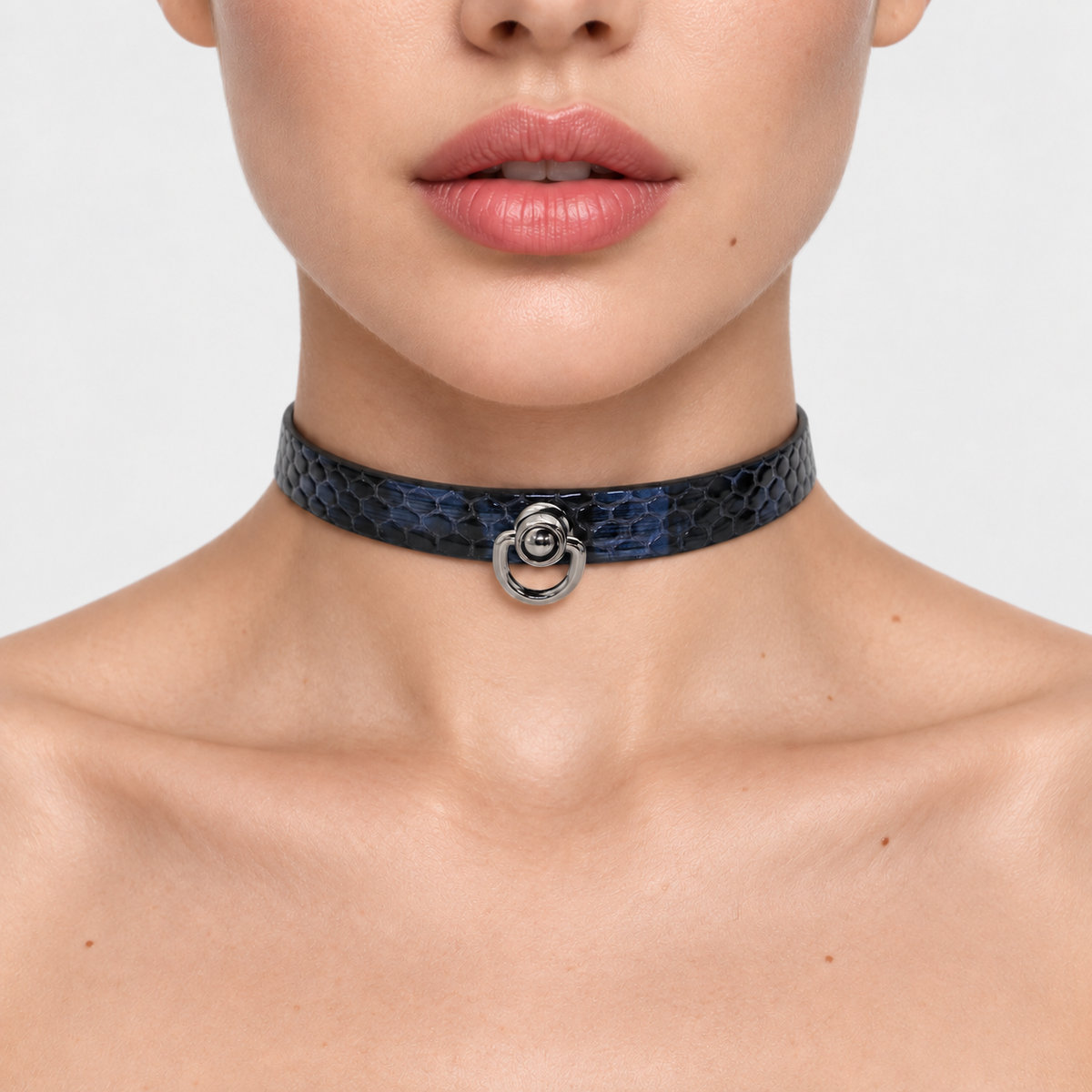 Midnight Blue Collar & Leash Set