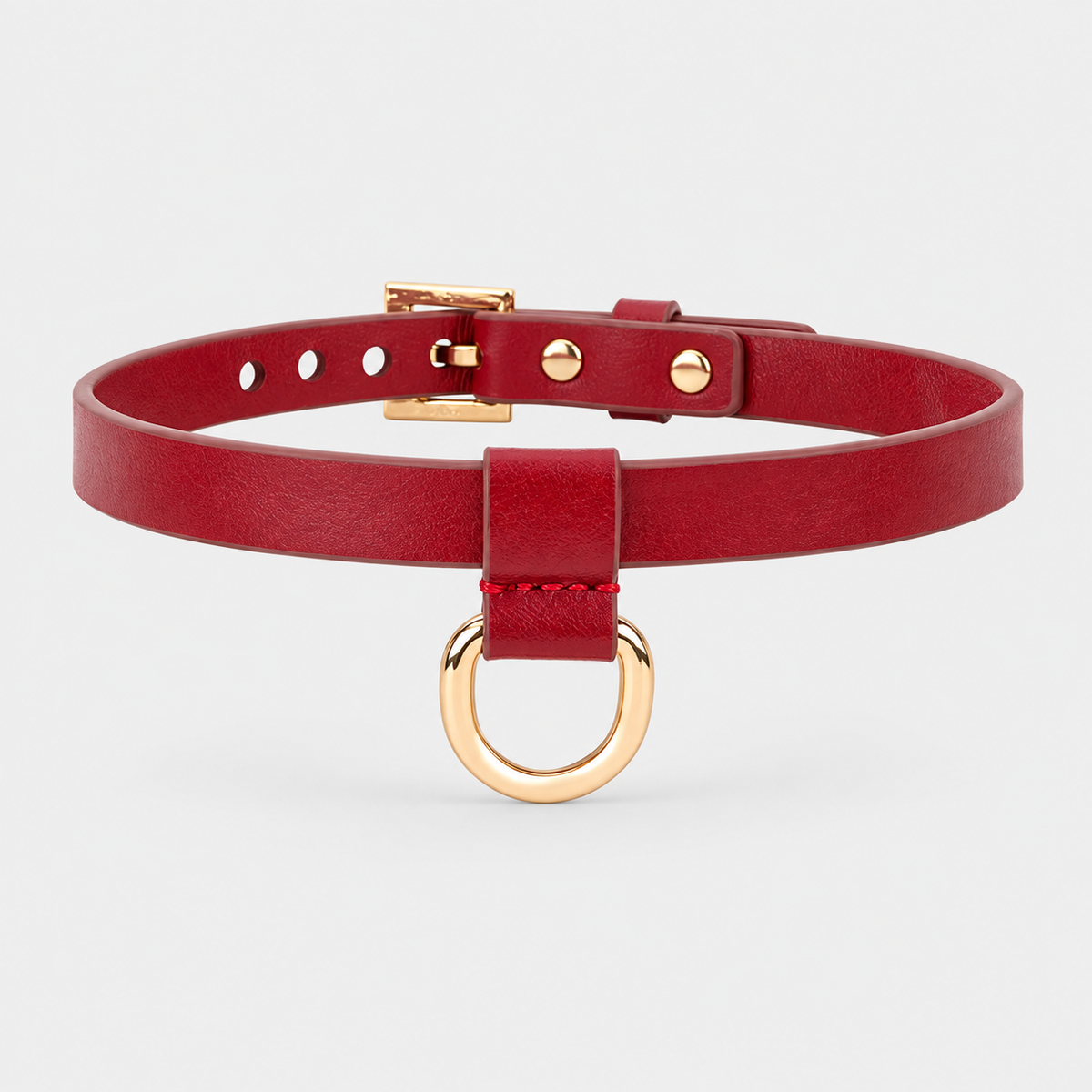 Crimson Heart Bow Collar