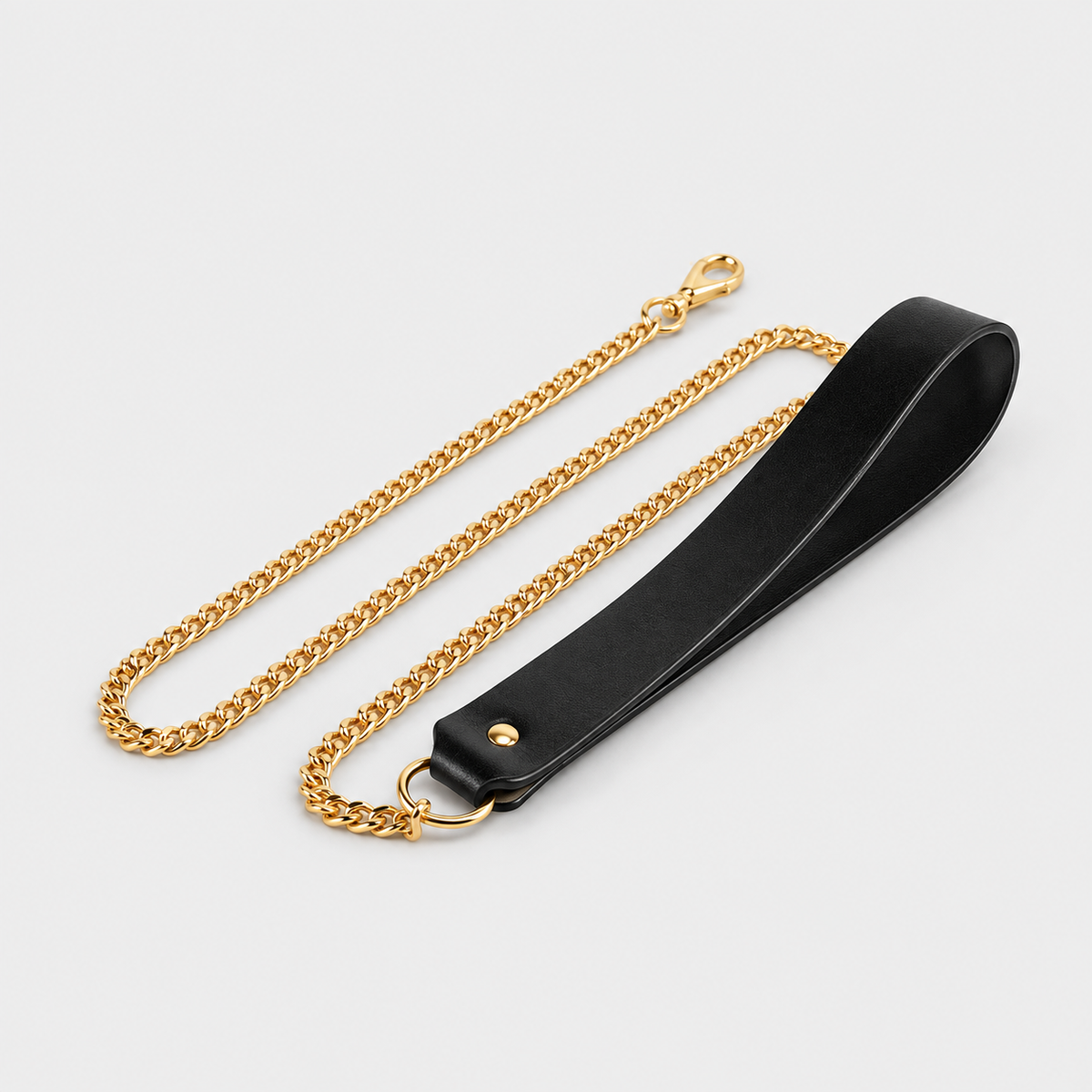 Noir Leather Collar & Leash