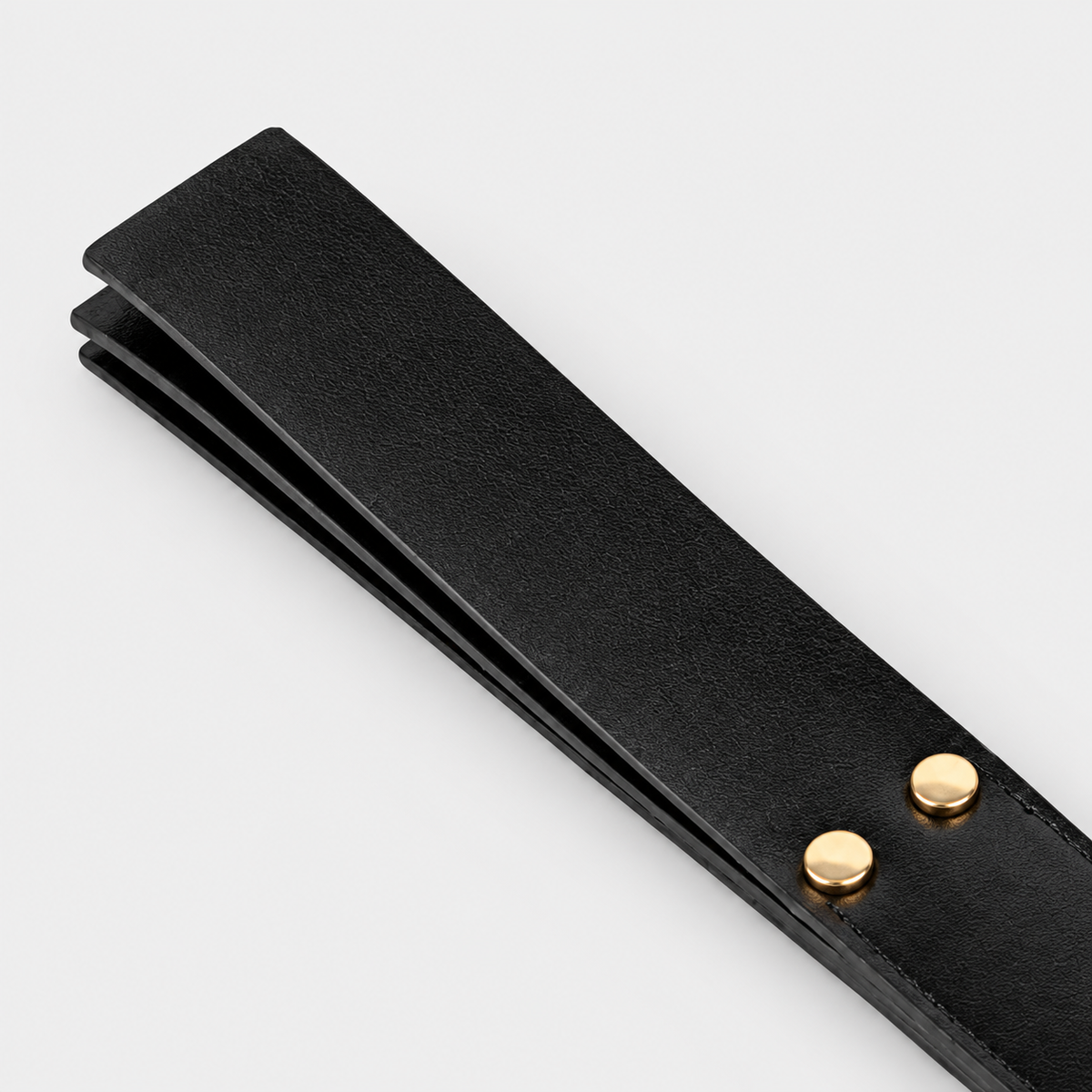 Black Triple-Layer Leather Paddle